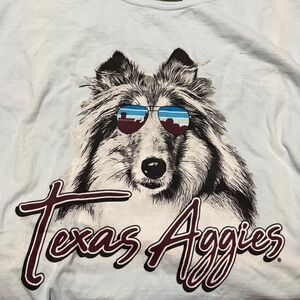 Texas A&M Aggies Ms. Reveille 100% Cotton Graphic Tee- RUNS LARGE